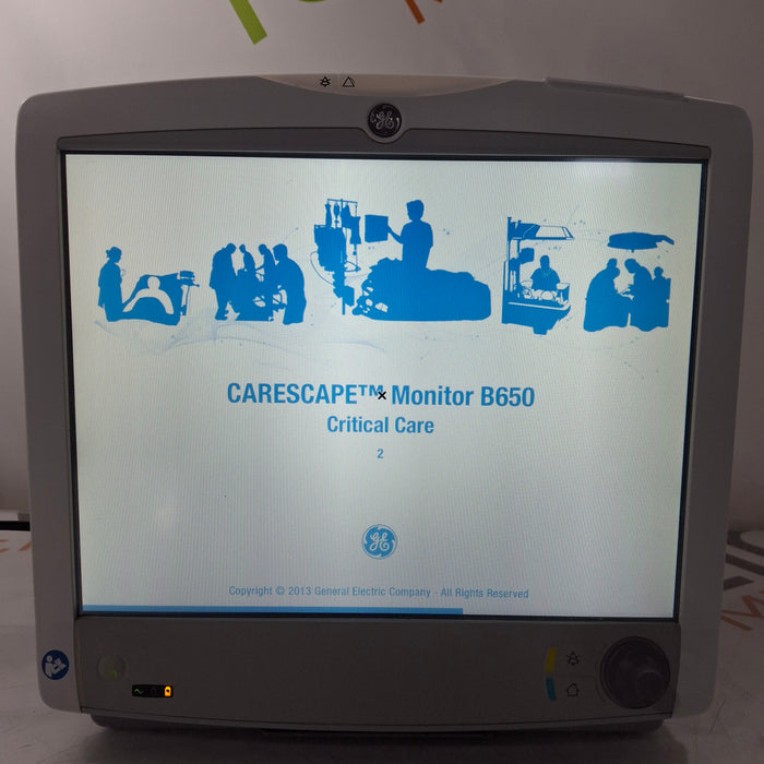 GE Healthcare GE Healthcare Carescape B650 Critical Care Patient Monitor Patient Monitors reLink Medical