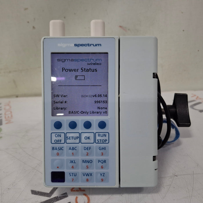 Baxter Baxter Sigma Spectrum 6.05.14 with A/B/G/N Battery Infusion Pump Infusion Pump reLink Medical