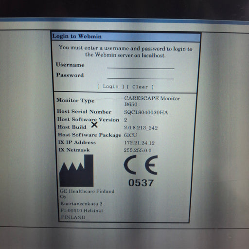 GE Healthcare GE Healthcare Carescape B650 Critical Care Patient Monitor Patient Monitors reLink Medical