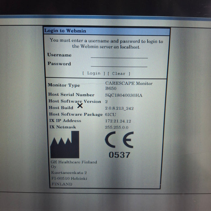 GE Healthcare GE Healthcare Carescape B650 Critical Care Patient Monitor Patient Monitors reLink Medical