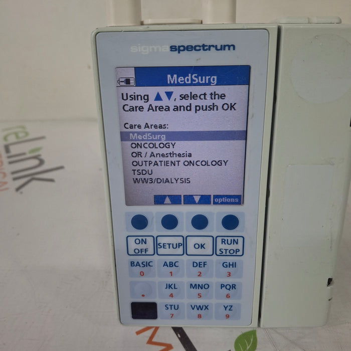 Baxter Baxter Sigma Spectrum 6.05.14 with A/B/G/N Battery Infusion Pump Infusion Pump reLink Medical