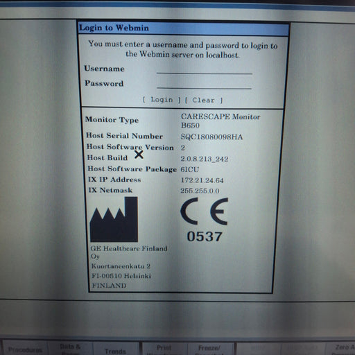 GE Healthcare GE Healthcare Carescape B650 Critical Care Patient Monitor Patient Monitors reLink Medical