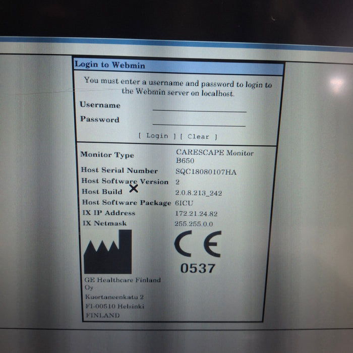 GE Healthcare GE Healthcare Carescape B650 Critical Care Patient Monitor Patient Monitors reLink Medical