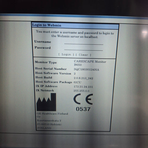 GE Healthcare GE Healthcare Carescape B650 Critical Care Patient Monitor Patient Monitors reLink Medical