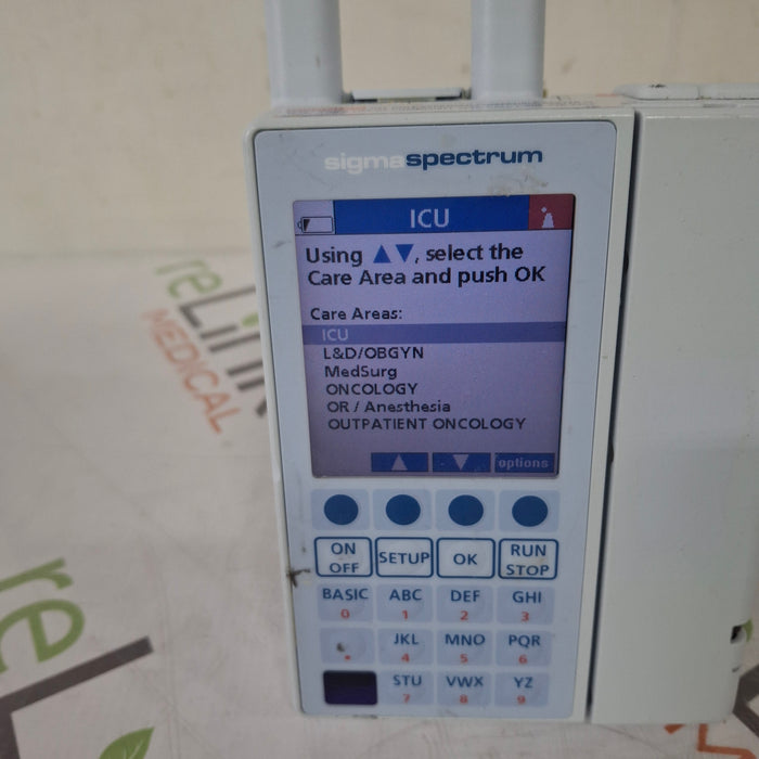 Baxter Baxter Sigma Spectrum 6.05.14 with A/B/G/N Battery Infusion Pump Infusion Pump reLink Medical