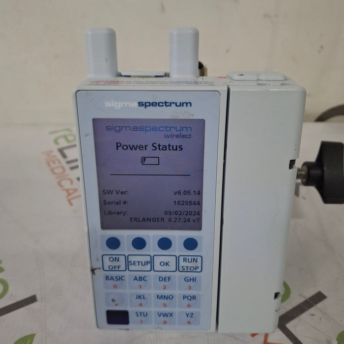 Baxter Baxter Sigma Spectrum 6.05.14 with A/B/G/N Battery Infusion Pump Infusion Pump reLink Medical