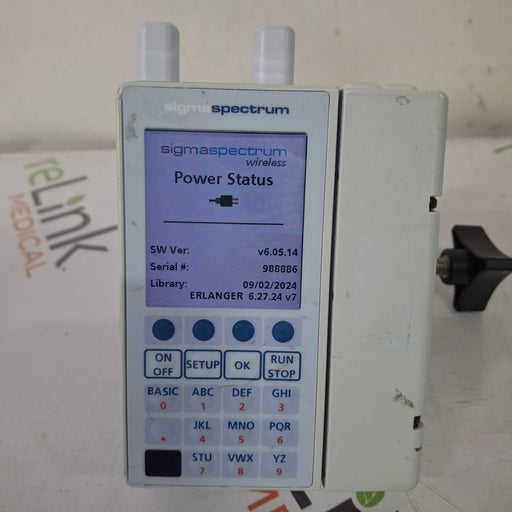 Baxter Baxter Sigma Spectrum 6.05.14 with A/B/G/N Battery Infusion Pump Infusion Pump reLink Medical