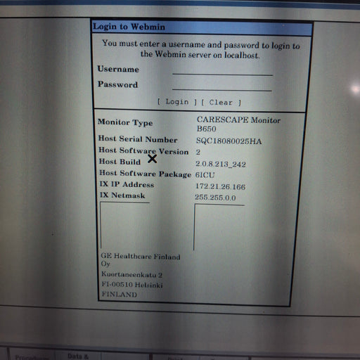 GE Healthcare GE Healthcare Carescape B650 Critical Care Patient Monitor Patient Monitors reLink Medical