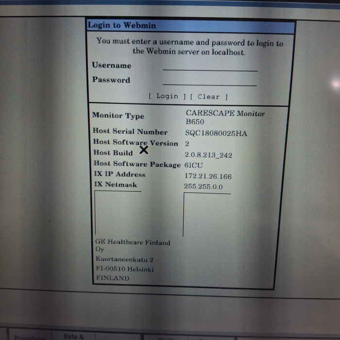 GE Healthcare GE Healthcare Carescape B650 Critical Care Patient Monitor Patient Monitors reLink Medical