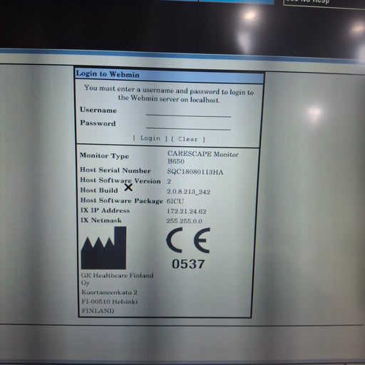GE Healthcare GE Healthcare Carescape B650 Critical Care Patient Monitor Patient Monitors reLink Medical