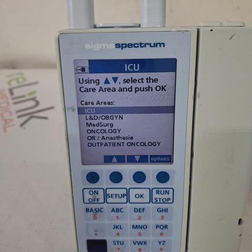 Baxter Baxter Sigma Spectrum 6.05.14 with A/B/G/N Battery Infusion Pump Infusion Pump reLink Medical