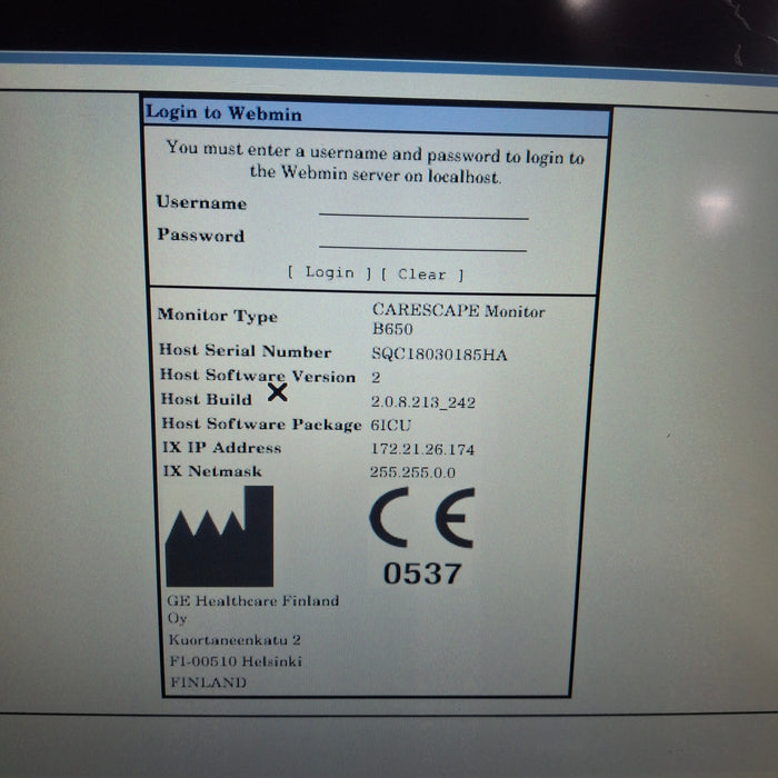 GE Healthcare GE Healthcare Carescape B650 Critical Care Patient Monitor Patient Monitors reLink Medical