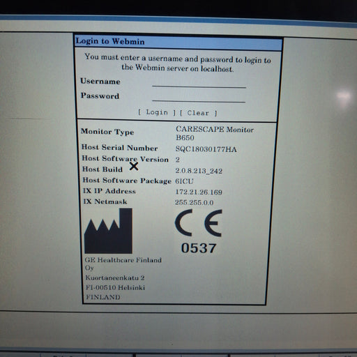 GE Healthcare GE Healthcare Carescape B650 Critical Care Patient Monitor Patient Monitors reLink Medical