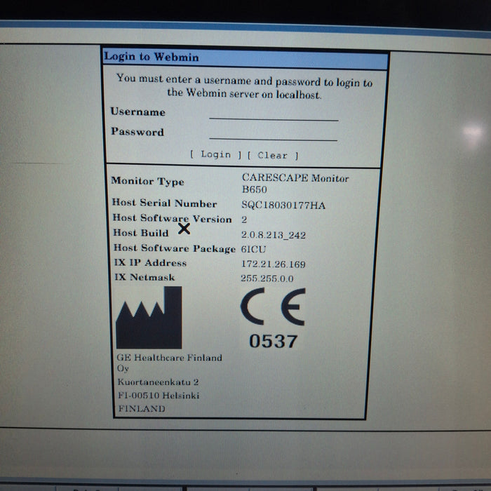 GE Healthcare GE Healthcare Carescape B650 Critical Care Patient Monitor Patient Monitors reLink Medical