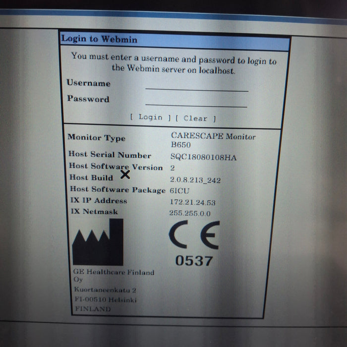GE Healthcare GE Healthcare Carescape B650 Critical Care Patient Monitor Patient Monitors reLink Medical