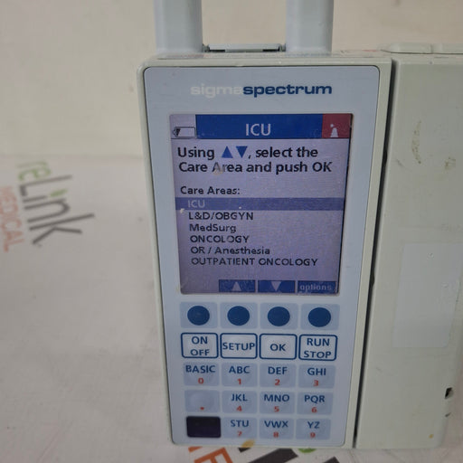 Baxter Baxter Sigma Spectrum 6.05.14 with A/B/G/N Battery Infusion Pump Infusion Pump reLink Medical