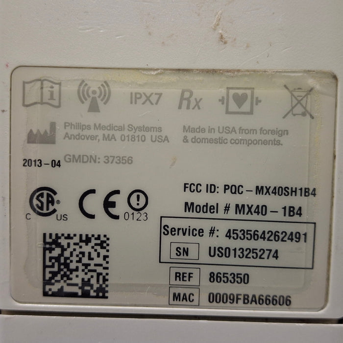 Philips Philips MX40 1.4 ECG 865350 Telemetry Transmitter Patient Monitors reLink Medical
