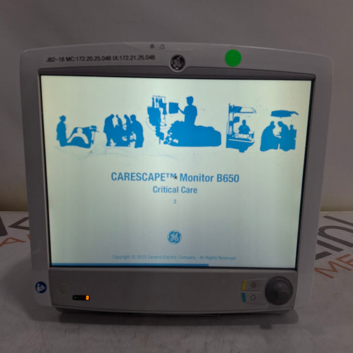 GE Healthcare GE Healthcare Carescape B650 Critical Care Patient Monitor Patient Monitors reLink Medical