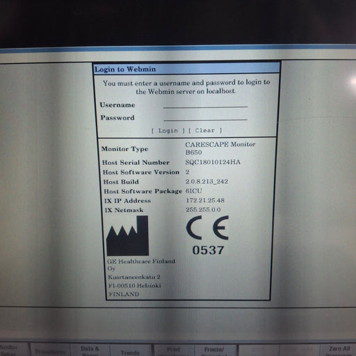GE Healthcare GE Healthcare Carescape B650 Critical Care Patient Monitor Patient Monitors reLink Medical