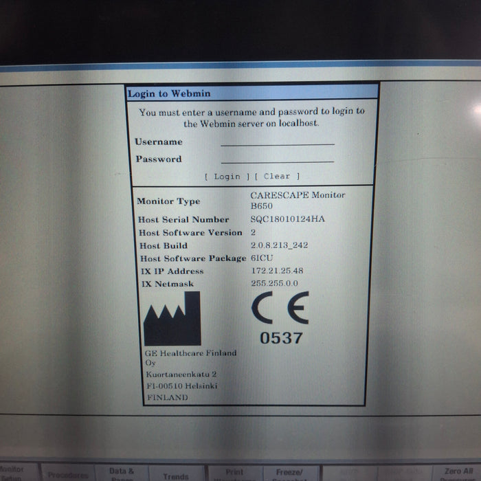 GE Healthcare GE Healthcare Carescape B650 Critical Care Patient Monitor Patient Monitors reLink Medical