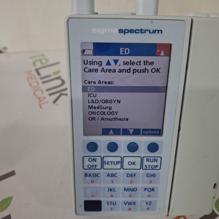 Baxter Baxter Sigma Spectrum 6.05.14 with A/B/G/N Battery Infusion Pump Infusion Pump reLink Medical