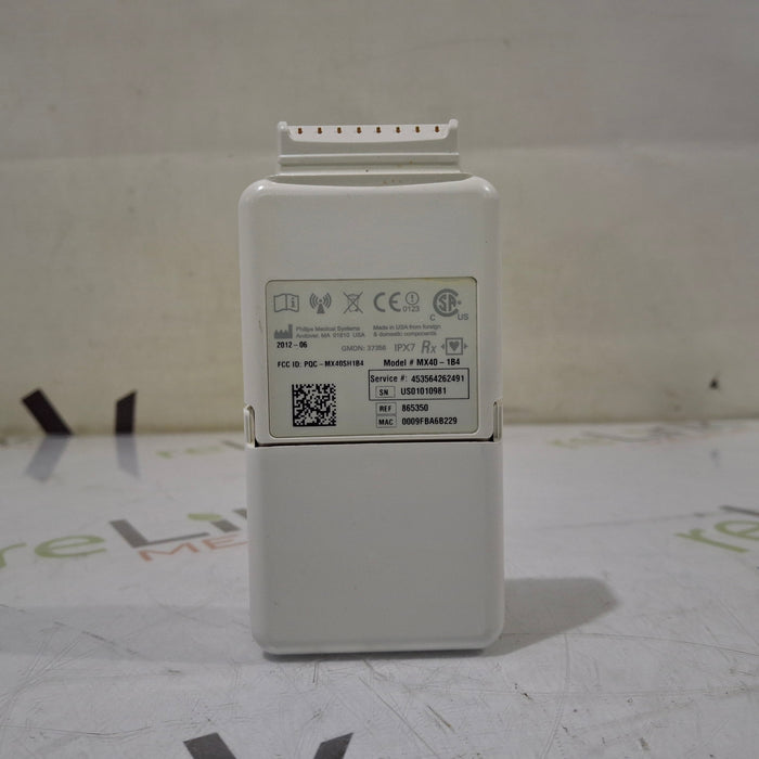 Philips Philips MX40 1.4 ECG 865350 Telemetry Transmitter Patient Monitors reLink Medical