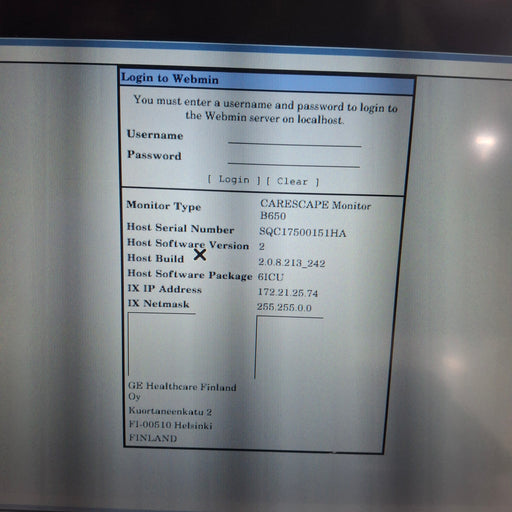 GE Healthcare GE Healthcare Carescape B650 Critical Care Patient Monitor Patient Monitors reLink Medical