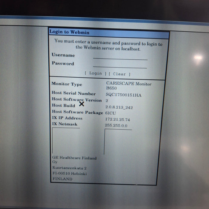 GE Healthcare GE Healthcare Carescape B650 Critical Care Patient Monitor Patient Monitors reLink Medical