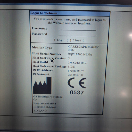 GE Healthcare GE Healthcare Carescape B650 Critical Care Patient Monitor Patient Monitors reLink Medical