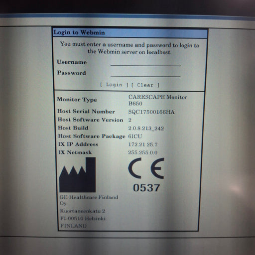 GE Healthcare GE Healthcare Carescape B650 Critical Care Patient Monitor Patient Monitors reLink Medical