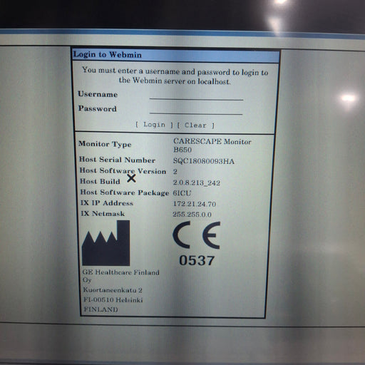 GE Healthcare GE Healthcare Carescape B650 Critical Care Patient Monitor Patient Monitors reLink Medical