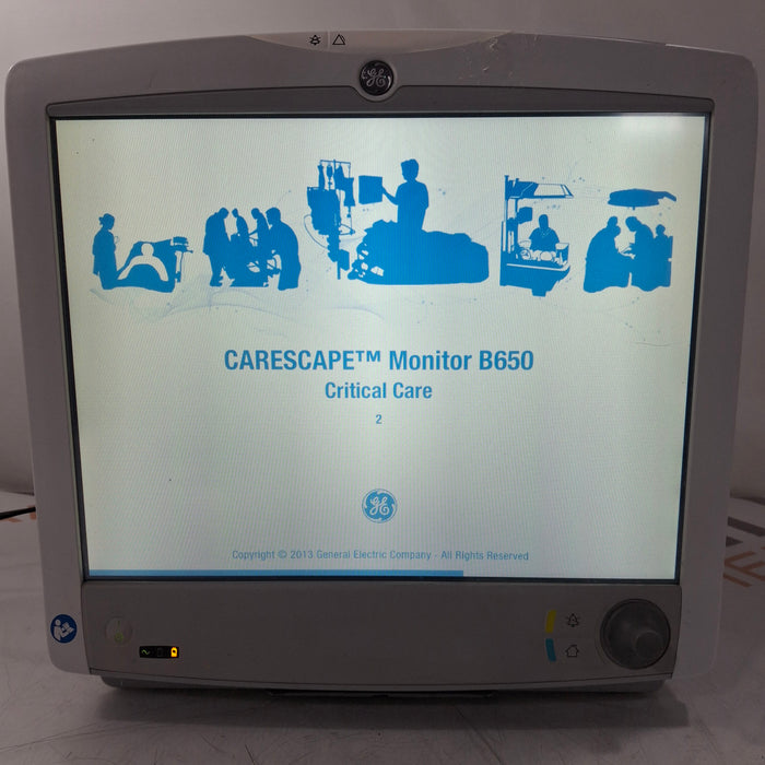 GE Healthcare GE Healthcare Carescape B650 Critical Care Patient Monitor Patient Monitors reLink Medical