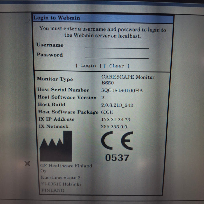 GE Healthcare GE Healthcare Carescape B650 Critical Care Patient Monitor Patient Monitors reLink Medical