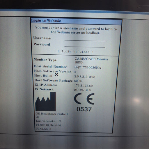 GE Healthcare GE Healthcare Carescape B650 Critical Care Patient Monitor Patient Monitors reLink Medical