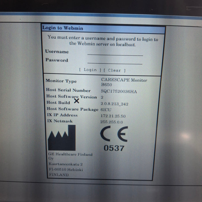 GE Healthcare GE Healthcare Carescape B650 Critical Care Patient Monitor Patient Monitors reLink Medical