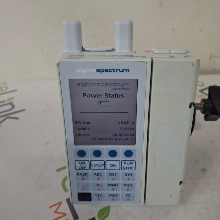 Baxter Baxter Sigma Spectrum 6.05.14 with A/B/G/N Battery Infusion Pump Infusion Pump reLink Medical