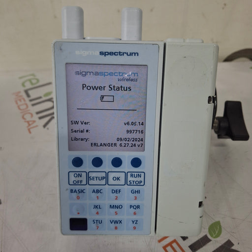 Baxter Baxter Sigma Spectrum 6.05.14 with A/B/G/N Battery Infusion Pump Infusion Pump reLink Medical