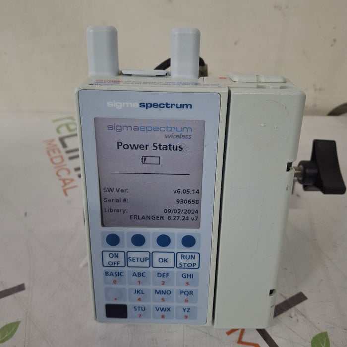 Baxter Baxter Sigma Spectrum 6.05.14 with A/B/G/N Battery Infusion Pump Infusion Pump reLink Medical