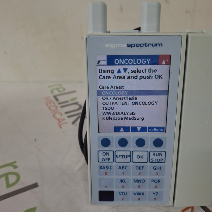 Baxter Baxter Sigma Spectrum 6.05.14 with A/B/G/N Battery Infusion Pump Infusion Pump reLink Medical