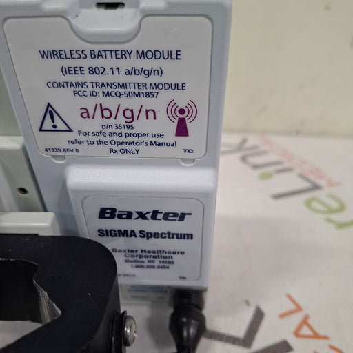 Baxter Baxter Sigma Spectrum w/ A/B/G/N Battery Infusion Pump Infusion Pump reLink Medical
