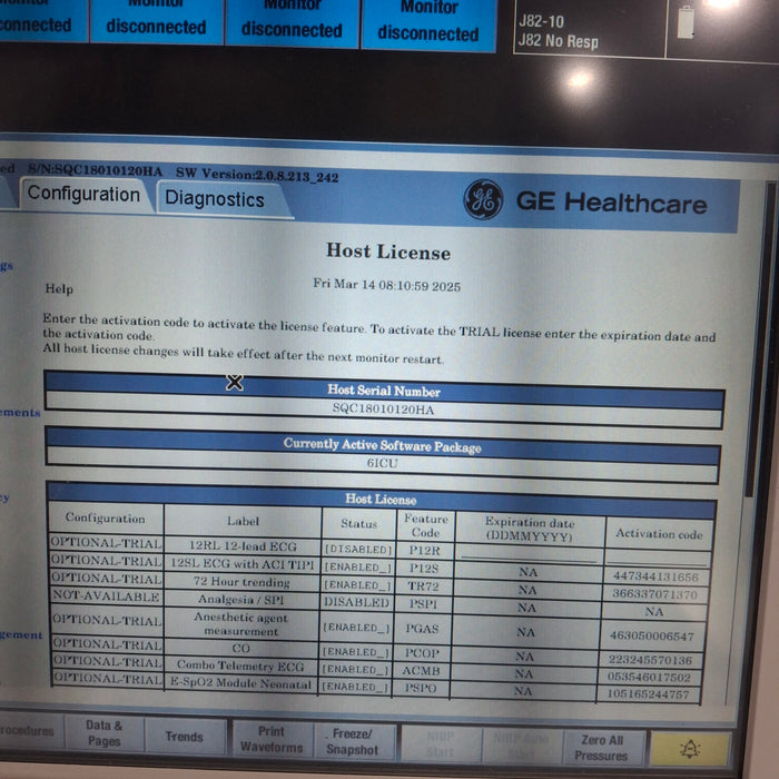 GE Healthcare GE Healthcare Carescape B650 Critical Care Patient Monitor Patient Monitors reLink Online