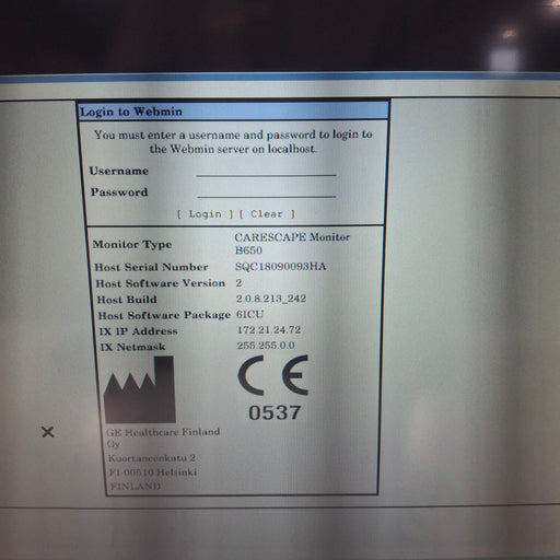 GE Healthcare GE Healthcare Carescape B650 Critical Care Patient Monitor Patient Monitors reLink Medical