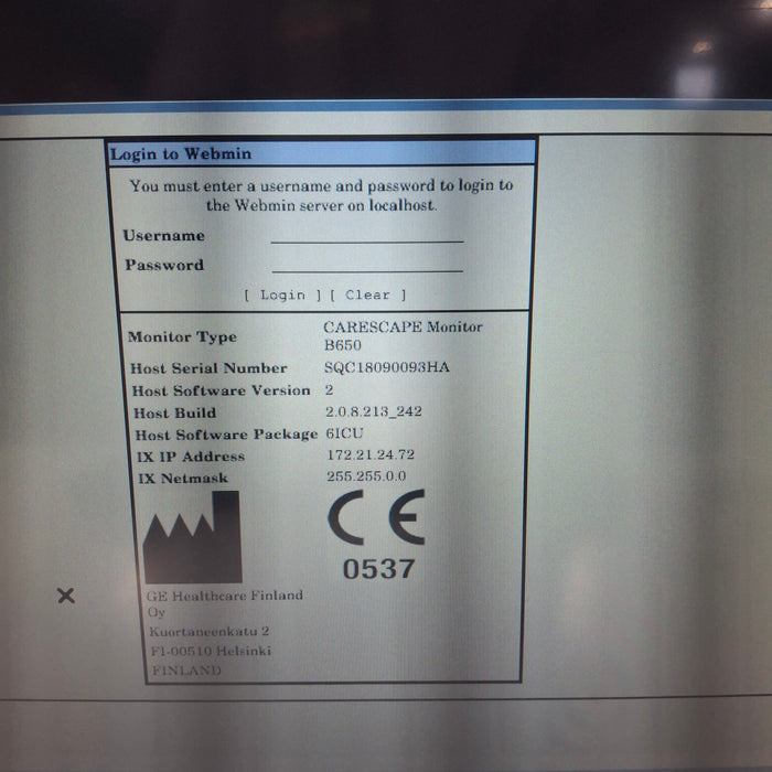 GE Healthcare GE Healthcare Carescape B650 Critical Care Patient Monitor Patient Monitors reLink Medical
