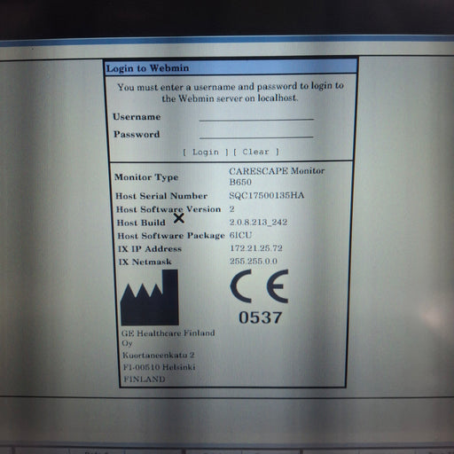 GE Healthcare GE Healthcare Carescape B650 Critical Care Patient Monitor Patient Monitors reLink Medical