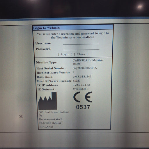 GE Healthcare GE Healthcare Carescape B650 Critical Care Patient Monitor Patient Monitors reLink Medical