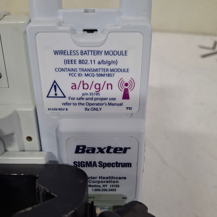 Baxter Baxter Sigma Spectrum 6.05.14 with A/B/G/N Battery Infusion Pump Infusion Pump reLink Medical
