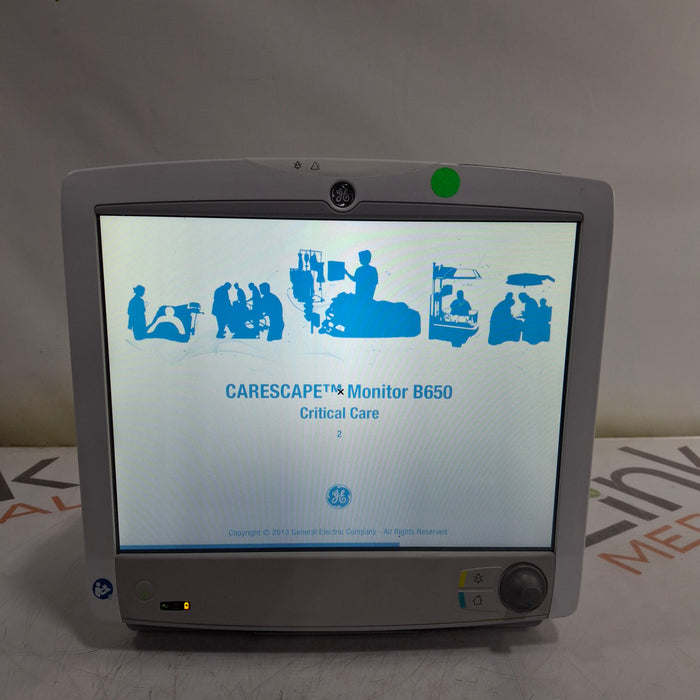 GE Healthcare GE Healthcare Carescape B650 Critical Care Patient Monitor Patient Monitors reLink Medical