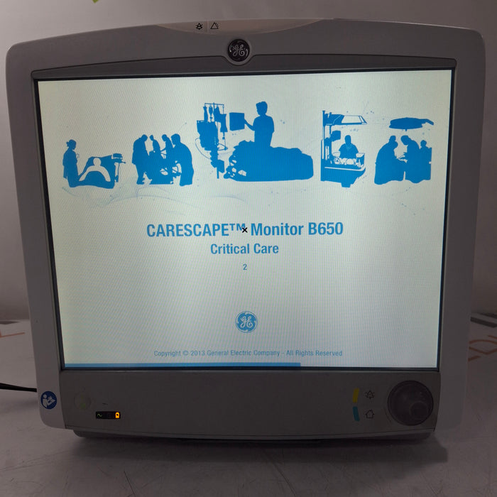 GE Healthcare GE Healthcare Carescape B650 Critical Care Patient Monitor Patient Monitors reLink Medical