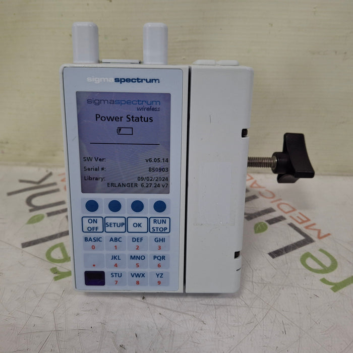 Baxter Baxter Sigma Spectrum 6.05.14 with A/B/G/N Battery Infusion Pump Infusion Pump reLink Medical