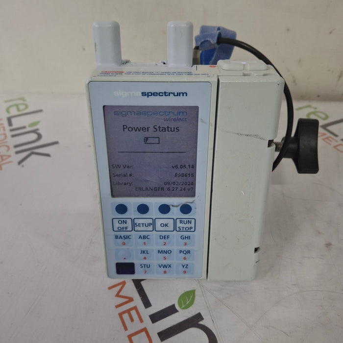 Baxter Baxter Sigma Spectrum 6.05.14 with A/B/G/N Battery Infusion Pump Infusion Pump reLink Medical
